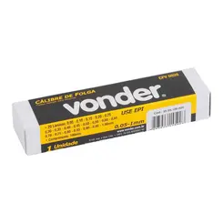 Calibre de Folga Vonder 0,05 a 1,00 mm 20 lâminas