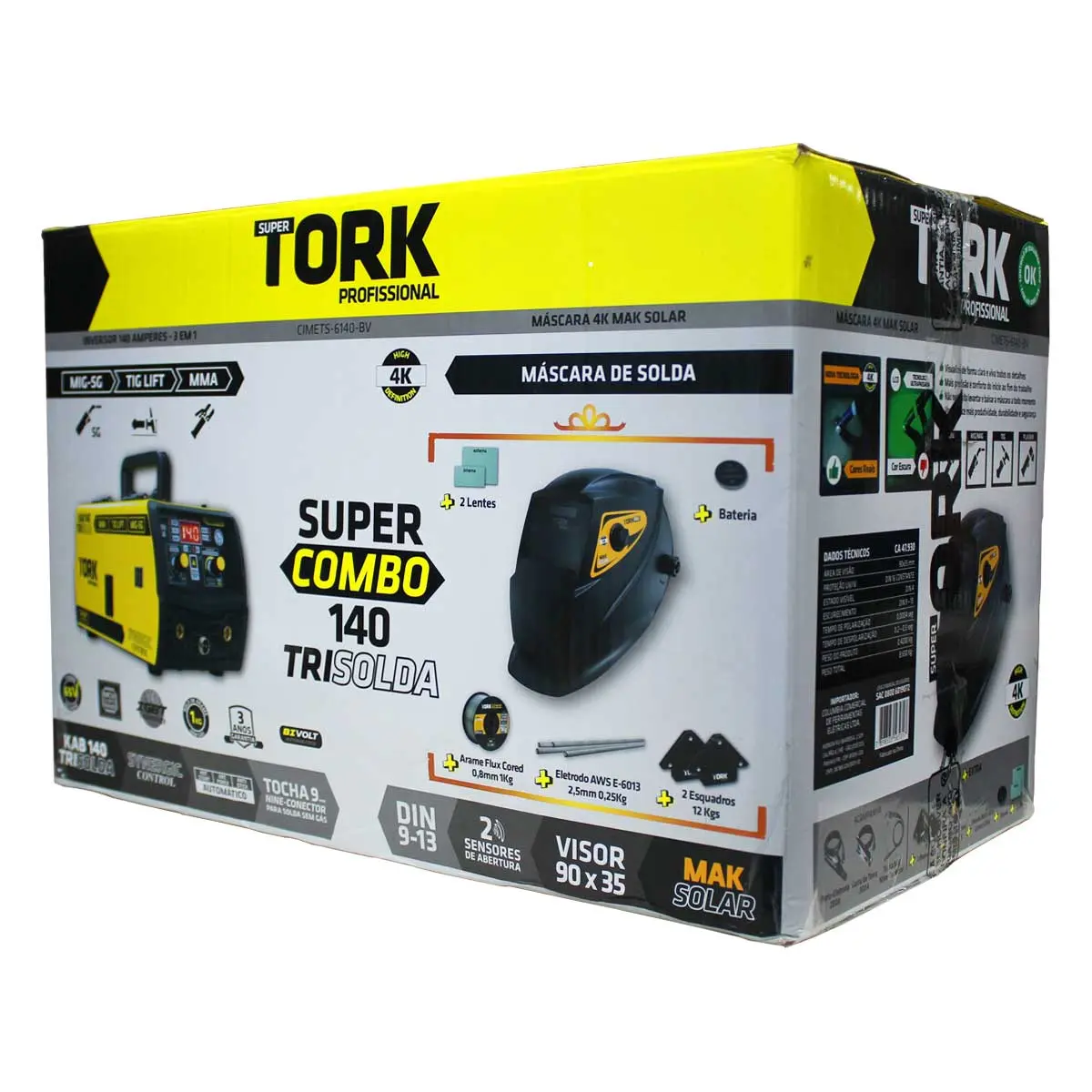 Inversora Super Combo 140A Trisolda 220V Super Tork