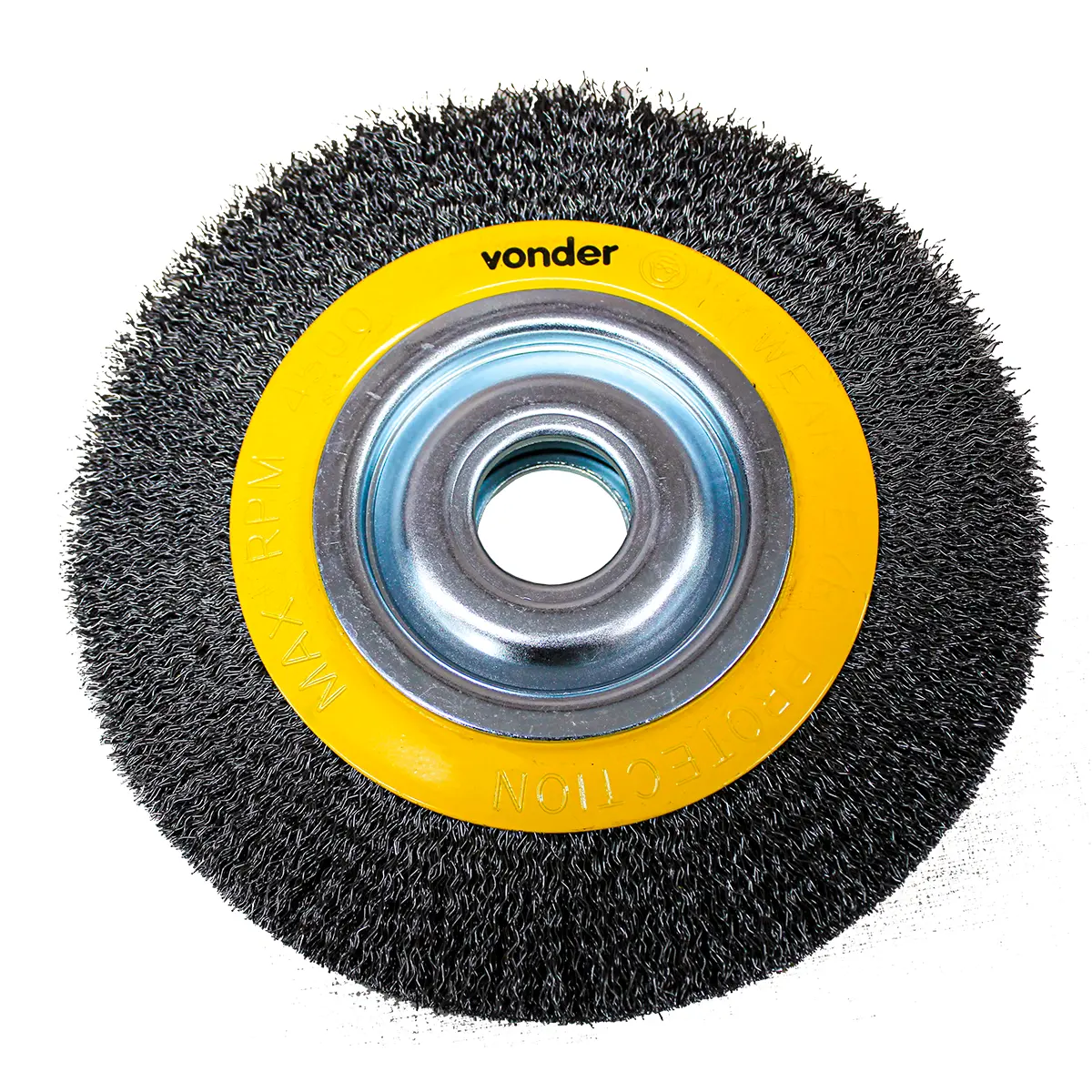 Escova Circular de Aço Ondulada 8 x 1.3/16 com Bucha de Redução