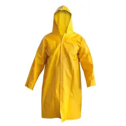 Capa de Chuva Amarela em PVC Forrado Tamanho G Plastcor