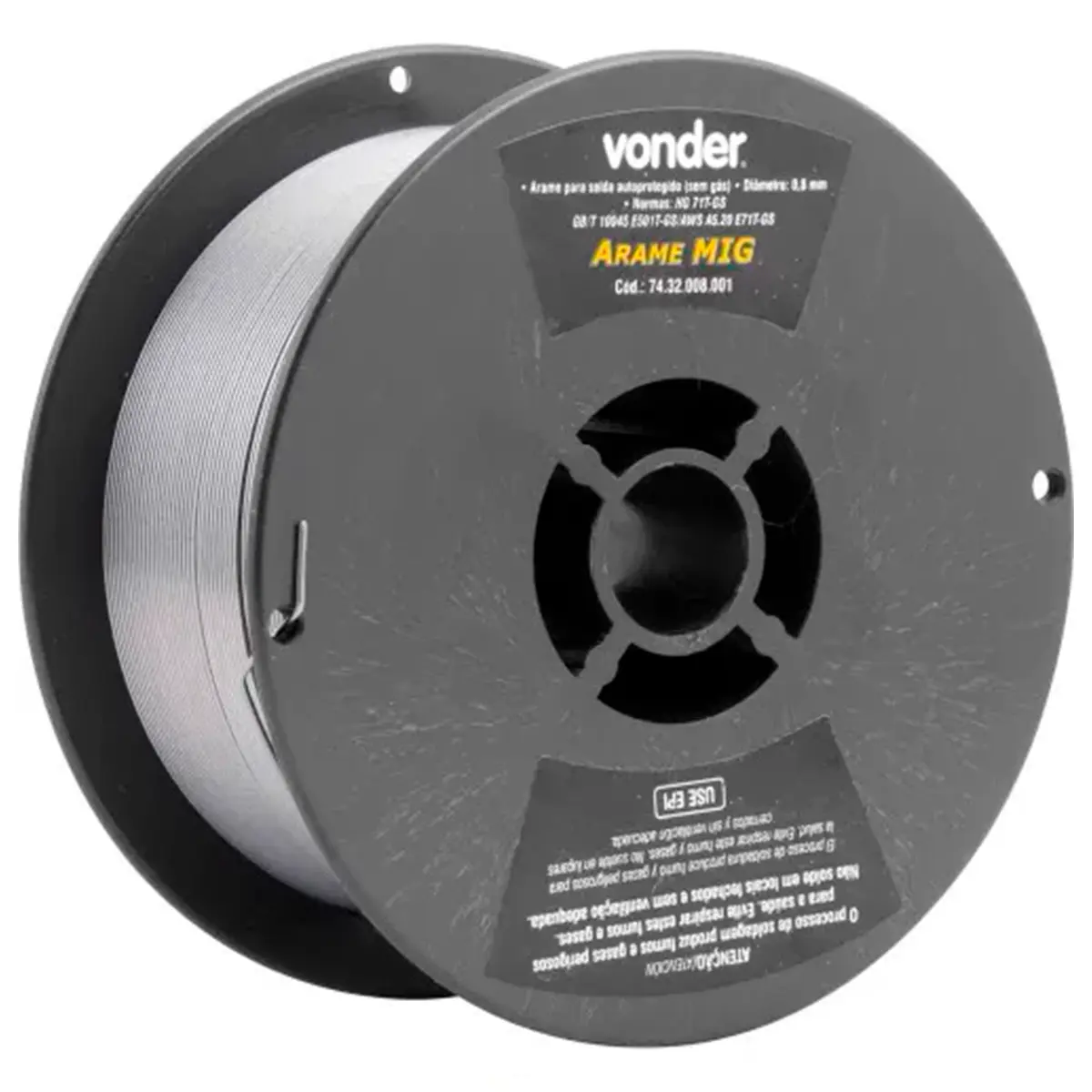 Arame MIG sem Gás 0,8mm Autoprotegido Rolo de 1kg