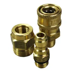 Kit Engate Lavadora 1/4" Macho + Pino + Adaptador Lubefer