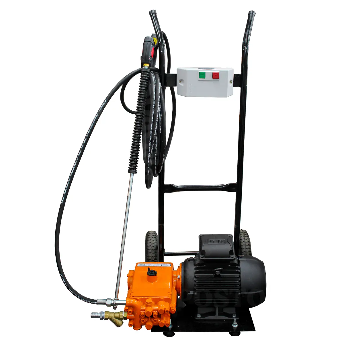 Lavadora de Alta Pressão J12000 Trifásica 7,5cv Completa C/ 10m de Mangueira com Carrinho