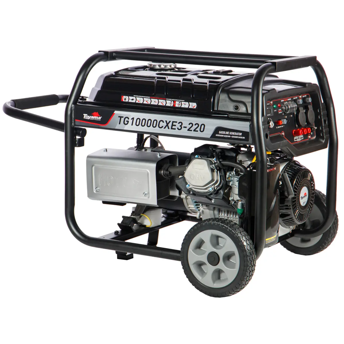 Gerador a Gasolina Toyama Trifásico 220V 11.25KVA  TG10000CXE3-220 Partida Elétrica