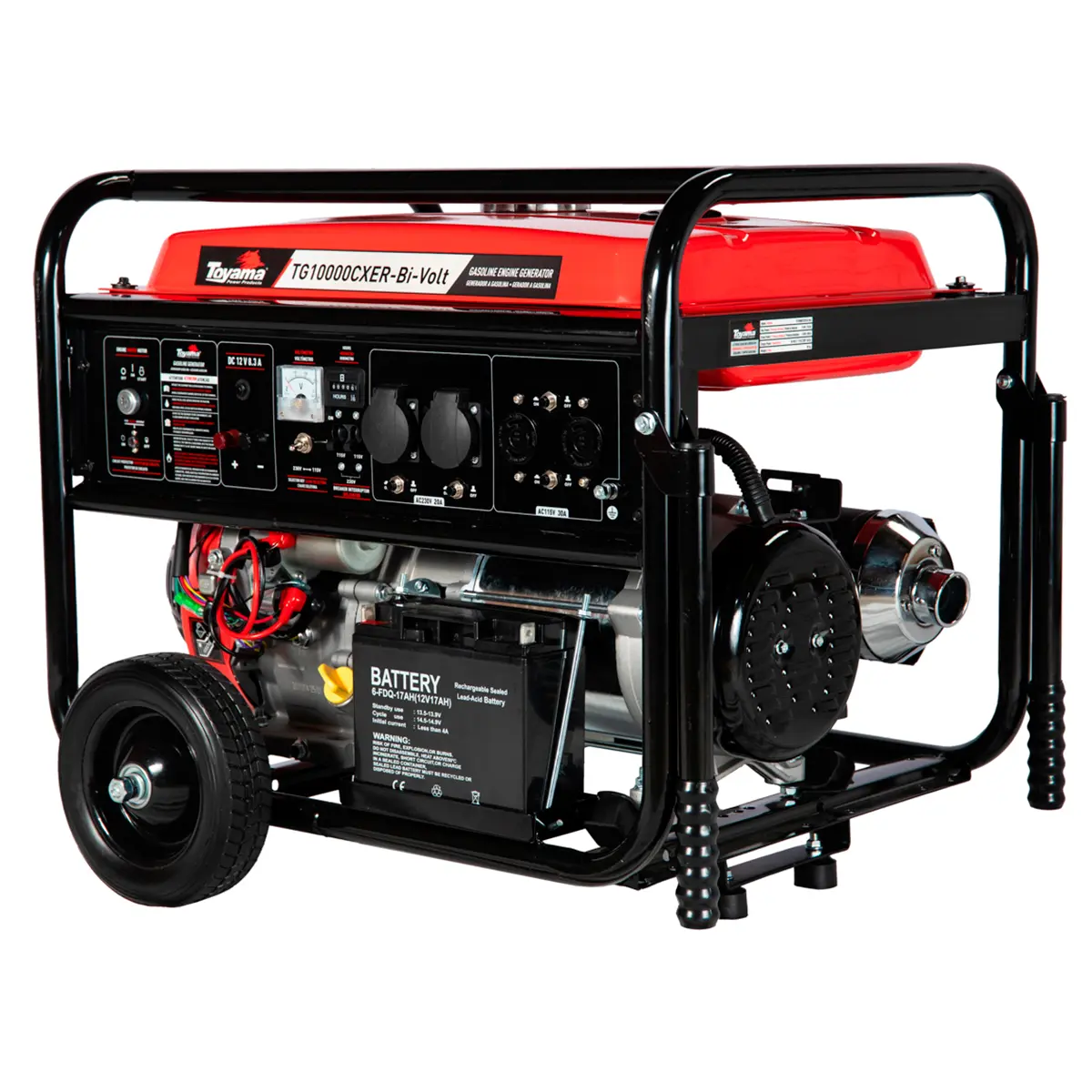 Gerador a Gasolina 8,0kva Toyama 115/230V Monofasico TG10000CXER