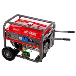 Gerador de Energia a Gasolina 6,5 kva Monofásico 110/220V Branco B4T-8000