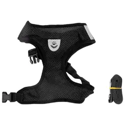 Guia Peitoral para Porte Pequeno Preta M 5Kg Kala