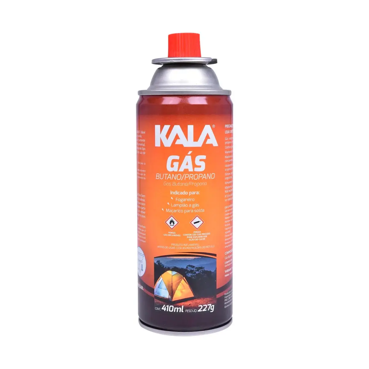 Cartucho de Gás Butano/Propano para Maçarico 227g 410ml Kala