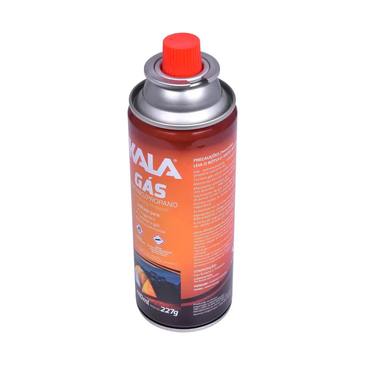 Cartucho de Gás Butano/Propano para Maçarico 227g 410ml Kala