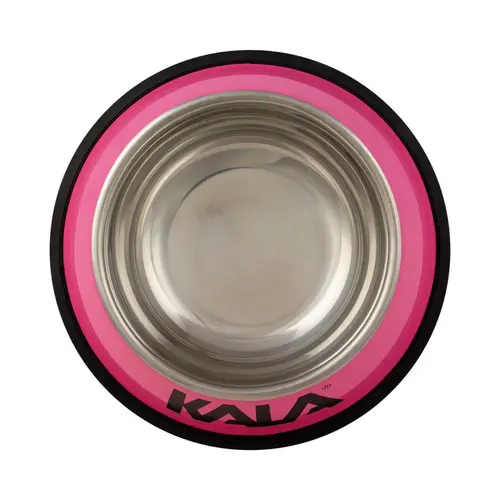 Tigela para Pets em Aço Inox Rosa 30cm Kala