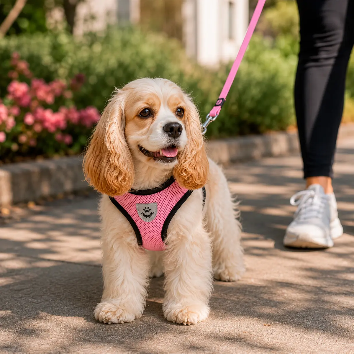 Guia Peitoral para Porte Pequeno Rosa P 3Kg Kala