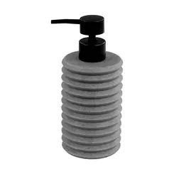 Dispenser Luxo Sabonete Líquido Sanfonado Cinza tipo Cerâmica Kala