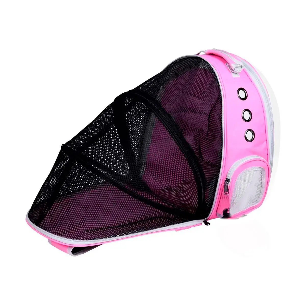 Mochila de Transporte Cabana Expansível para Pet Rosa Kala