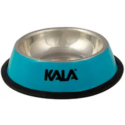 Tigela para Pets em Aço Inox Azul 30cm Kala