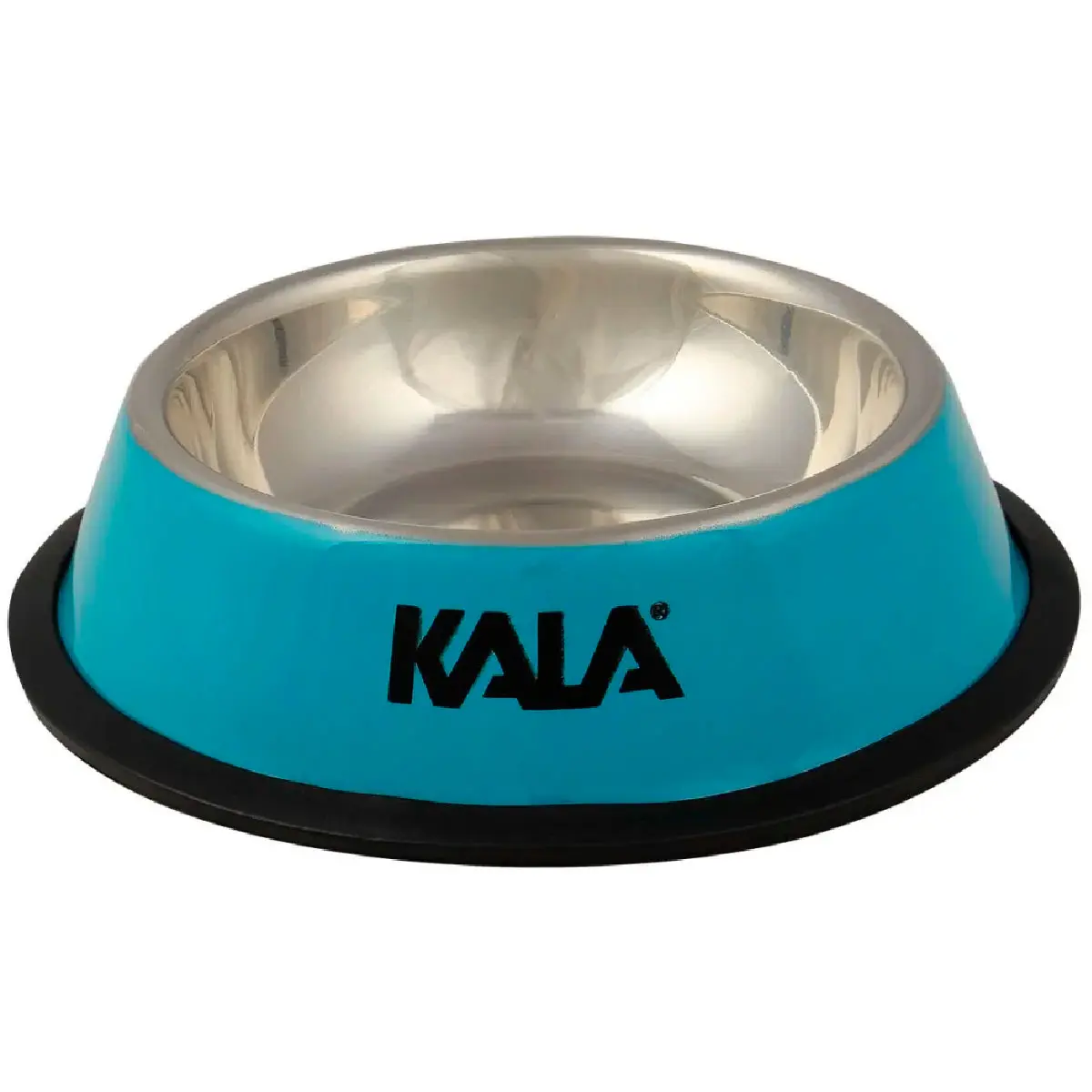 Tigela para Pets em Aço Inox Azul 30cm Kala