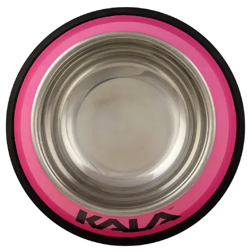 Tigela para Pets em Aço Inox Rosa 22cm Kala