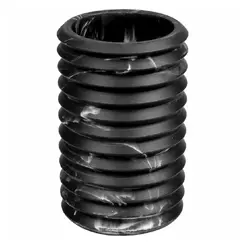 Porta Escova de Dentes Luxo Sanfonado Preto tipo Cerâmica Kala