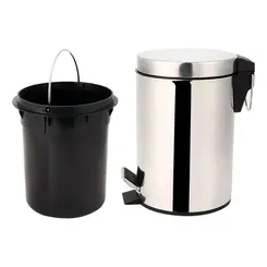 Lixeira de Aço Inox com Pedal 12L Kala