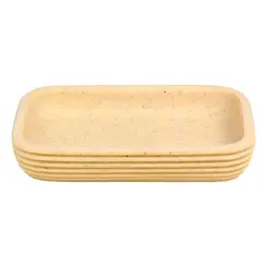 Saboneteira Redonda Luxo Creme tipo Cerâmica Kala