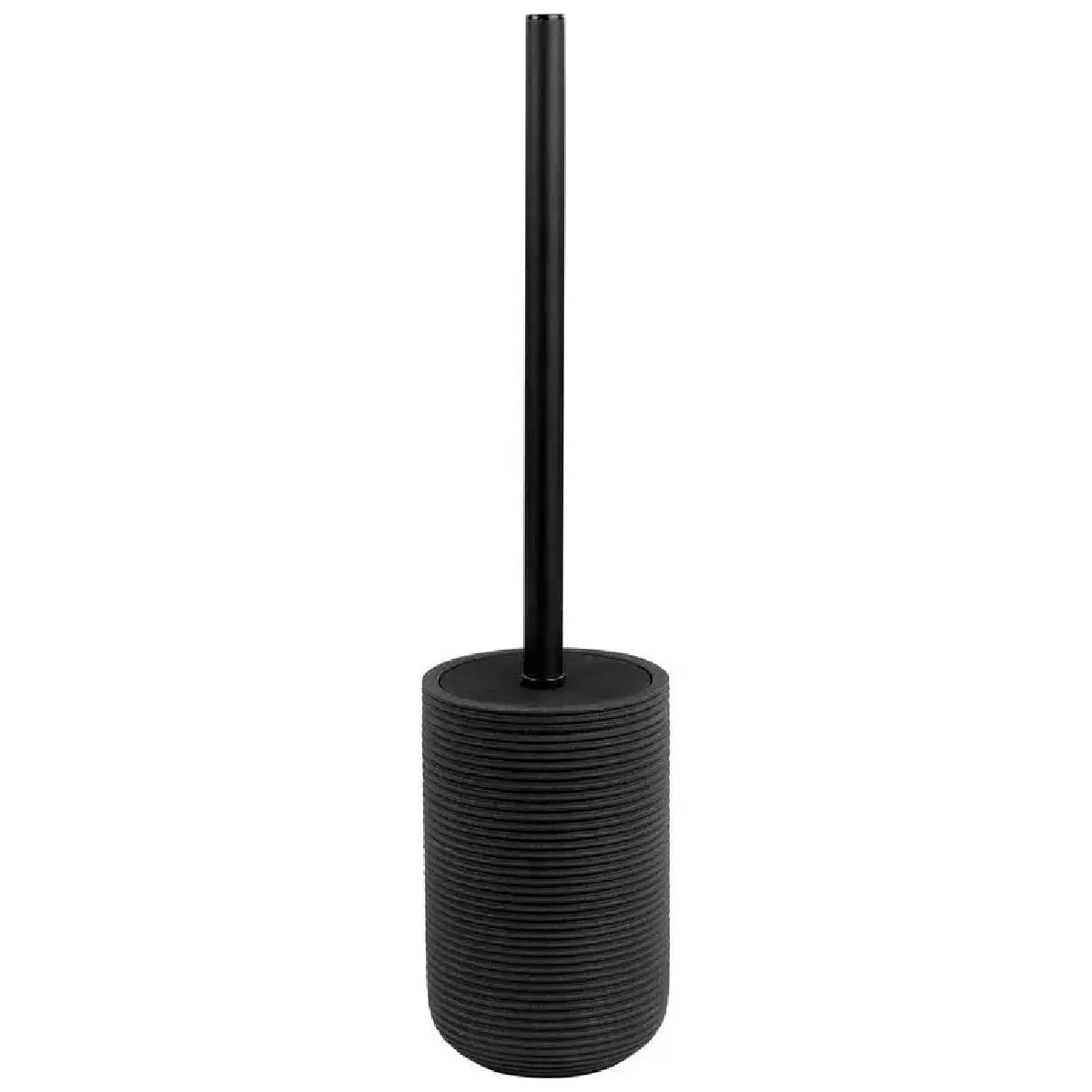 Escova para Vaso Sanitário Luxo Redonda Preta tipo Cerâmica Kala