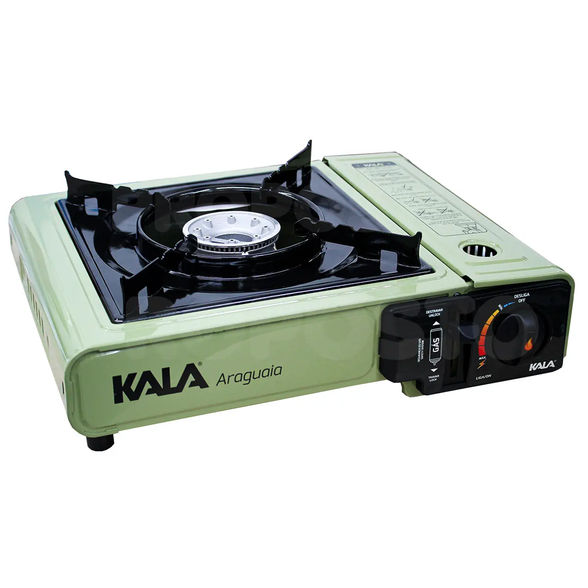 Fogareiro Portátil a Gás 2.5 kW Acendimento Automático Araguaia Kala