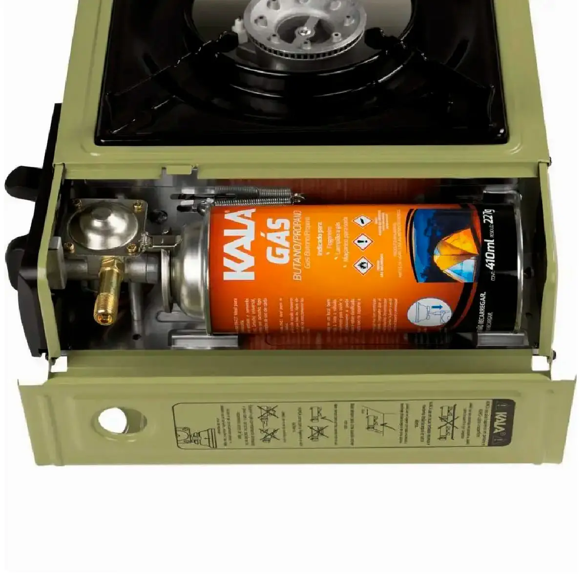 Fogareiro Portátil a Gás 2.5 kW Acendimento Automático Araguaia Kala