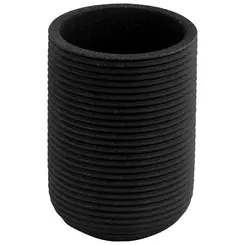 Porta Escova de Dentes Luxo Redondo Preto tipo Cerâmica Kala