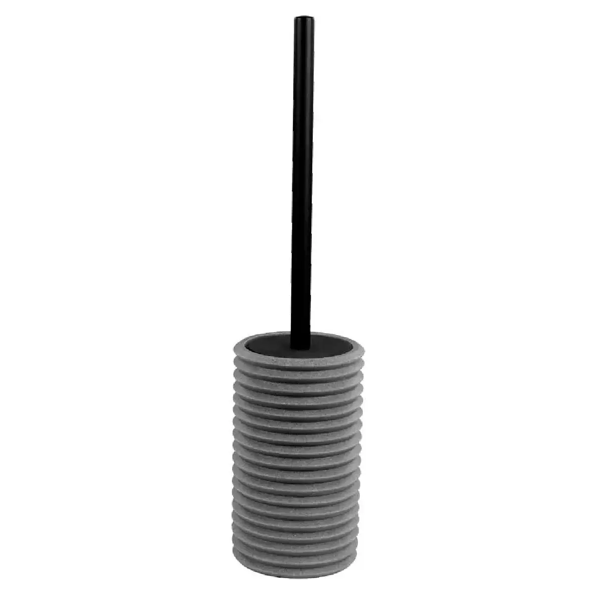 Escova para Vaso Sanitário Luxo Sanfonado Cinza tipo Cerâmica Kala