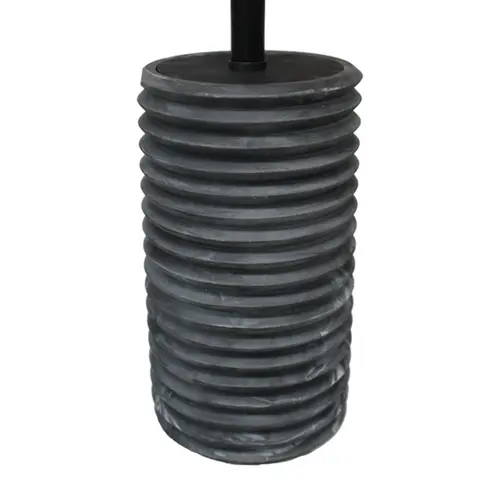 Escova para Vaso Sanitário Luxo Sanfonado Preto tipo Cerâmica Kala