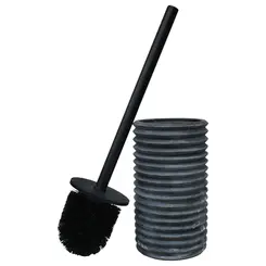Escova para Vaso Sanitário Luxo Sanfonado Preto tipo Cerâmica Kala