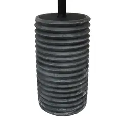 Escova para Vaso Sanitário Luxo Sanfonado Preto tipo Cerâmica Kala