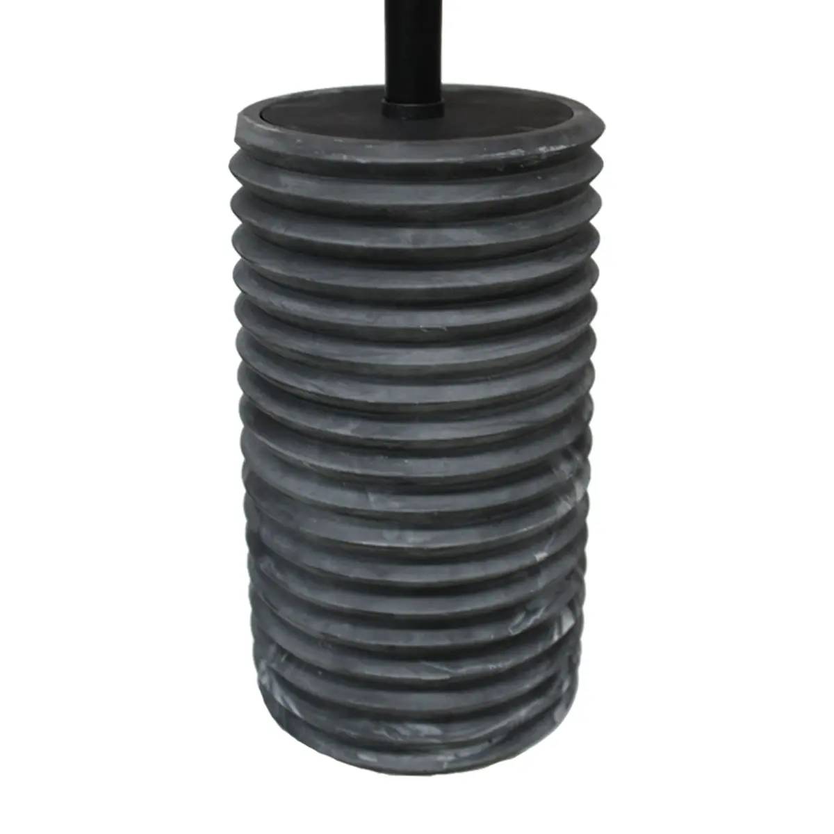 Escova para Vaso Sanitário Luxo Sanfonado Preto tipo Cerâmica Kala