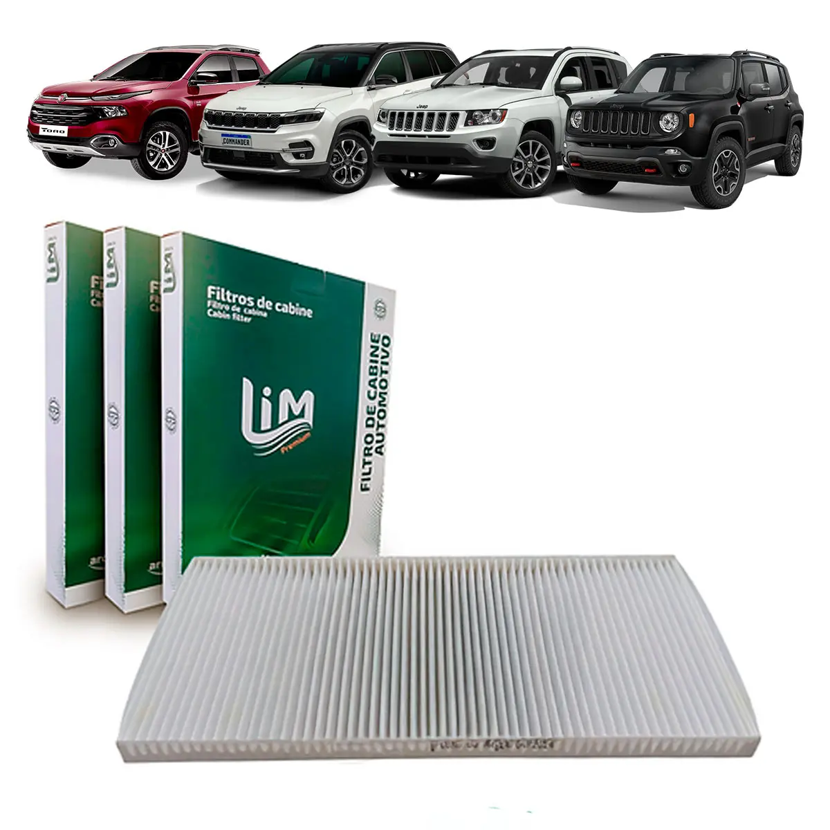 Filtro Ar Condicionado para Cabine para Fiat e Jeep