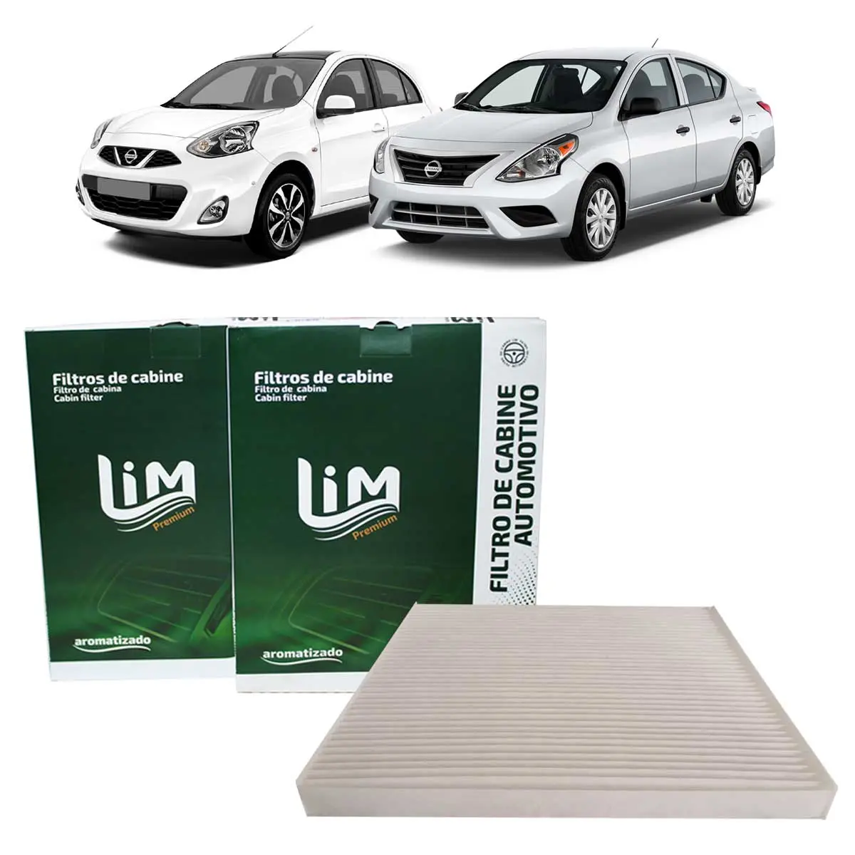 Filtro Ar Condicionado para Cabine para Nissan March e Versa