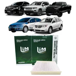 Filtro Ar Condicionado para Cabine para Modelos da Fiat, Dodge e Jeep