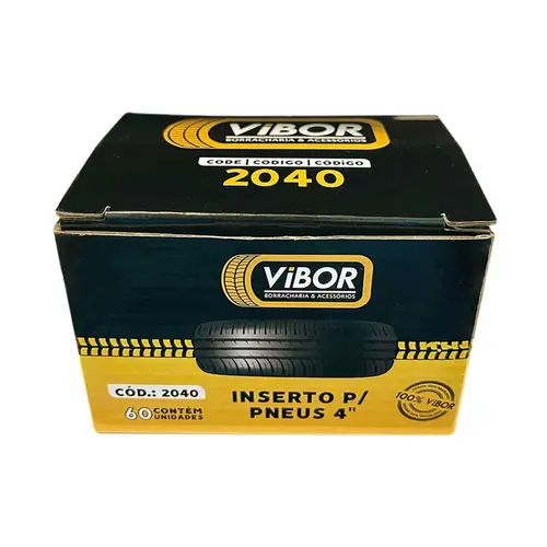 Inserto Reparo Pneus Macarrão 4" x 6 mm - 60 Unid. Vilubri 2040