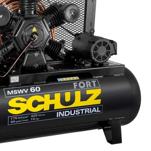 Compressor Fort MSWV 60/425, 15 CV, 425 L Trifásico Schulz