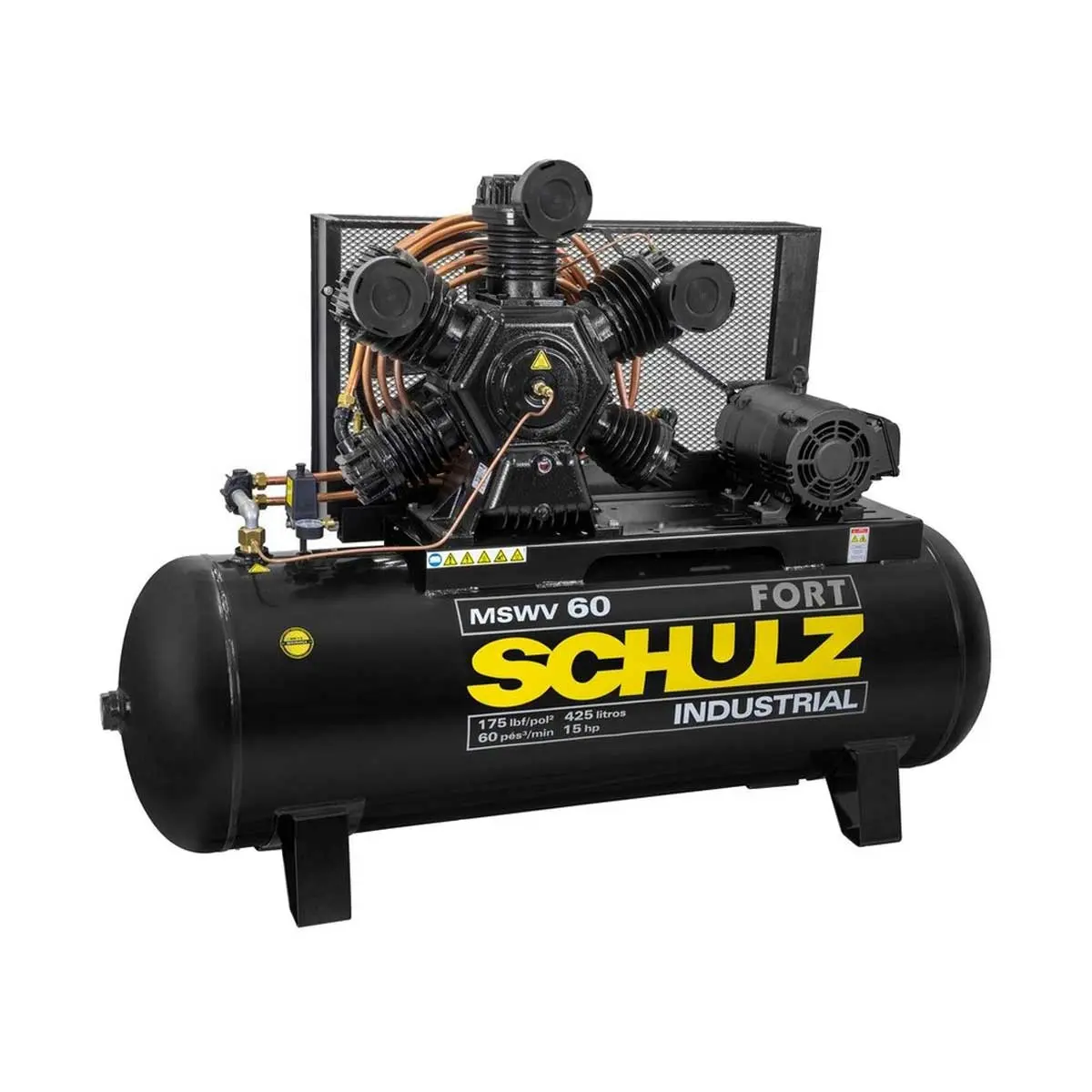 Compressor Fort MSWV 60/425, 15 CV, 425 L Trifásico Schulz