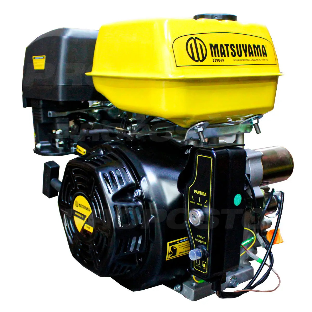 Motor Horizontal a Gasolina 19 HP, 458 cc Matsuyama