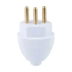 Plugue Macho 2P+T Branco 20A