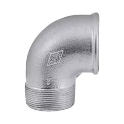 Cotovelo Galvanizado 3/4" Macho x Fêmea 90º