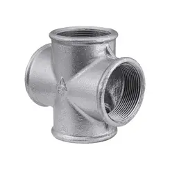 Cruzeta Galvanizada 1" Conexão em 4 Saídas