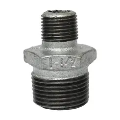 Niple de Redução Galvanizado 1" x 1/2" BSP