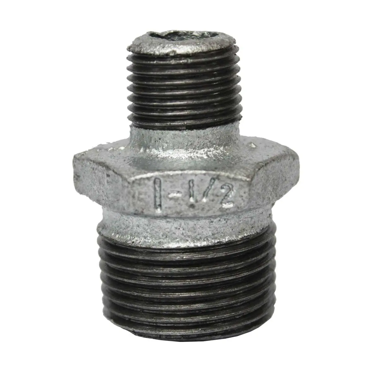 Niple de Redução Galvanizado 1" x 1/2" BSP