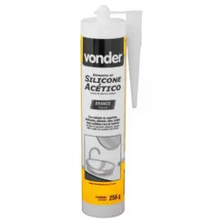 Borracha de Silicone Acético Vonder 256 g Branco