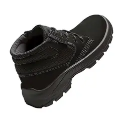 Botina com cadarço, Bracol, Preto, Nobuck com Bico de Plástico N36