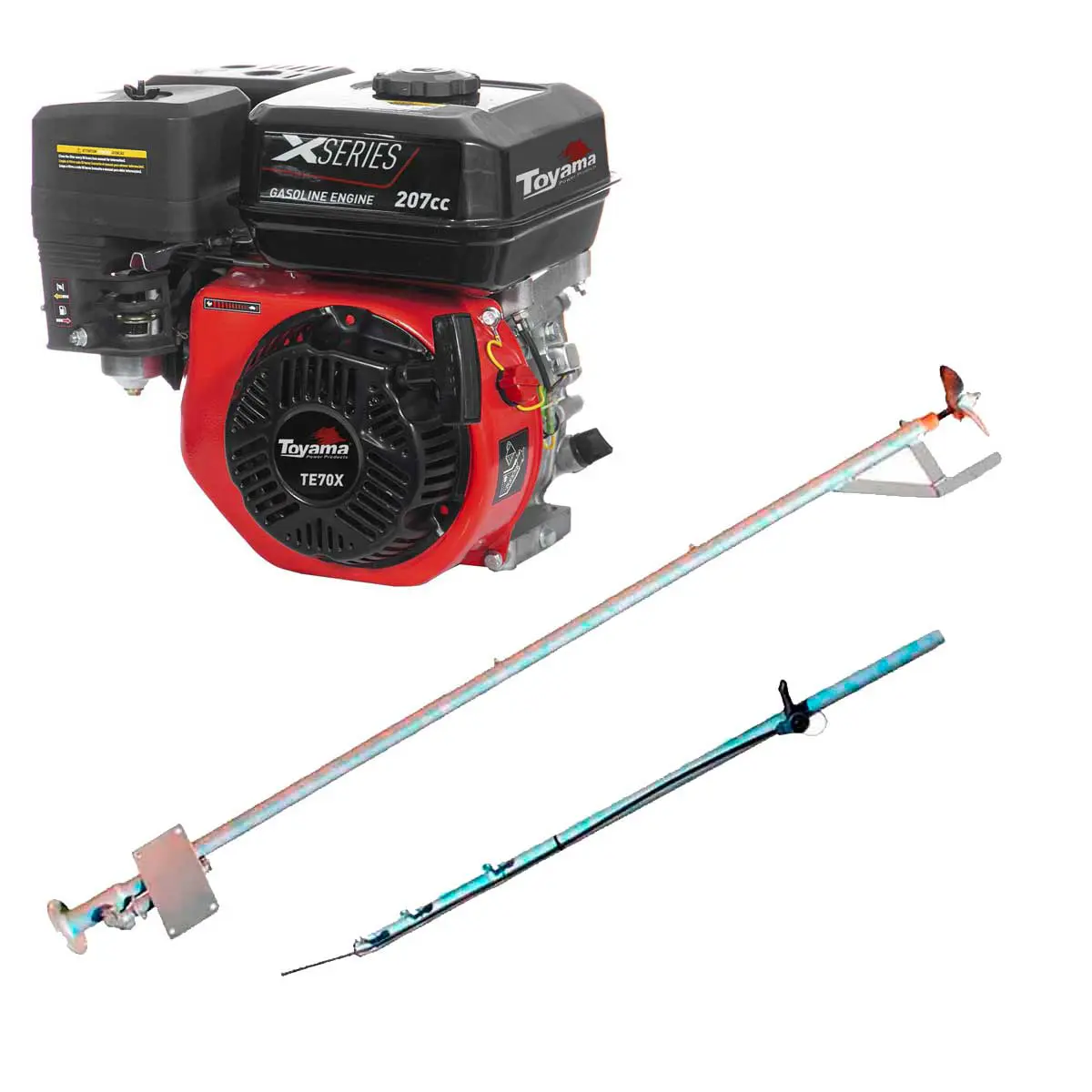 Rabeta Simples 1,7 m para Barco com Motor Toyama 7,0 cv TE70-X