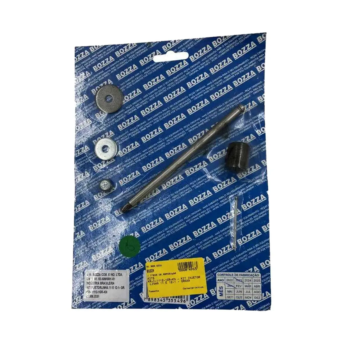Kit Reparo Injetor Propulsora de Graxa Bozza Linha 11/12