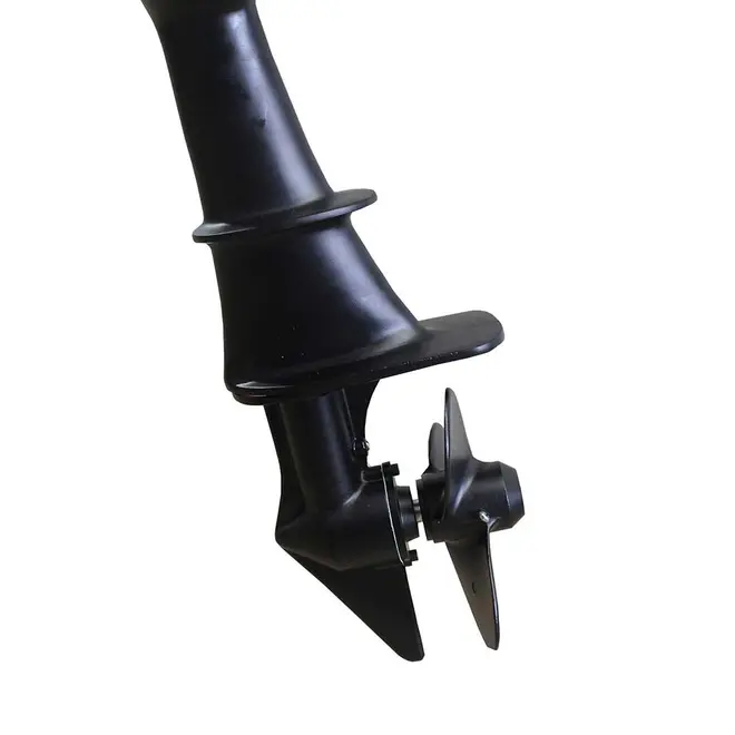 Rabeta Vertical Bristol Alumínio Preta para Motor 6,5 cv Eixo 7/8"