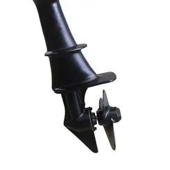Rabeta Vertical Bristol Alumínio Preta para Motor 6,5 cv Eixo 7/8"